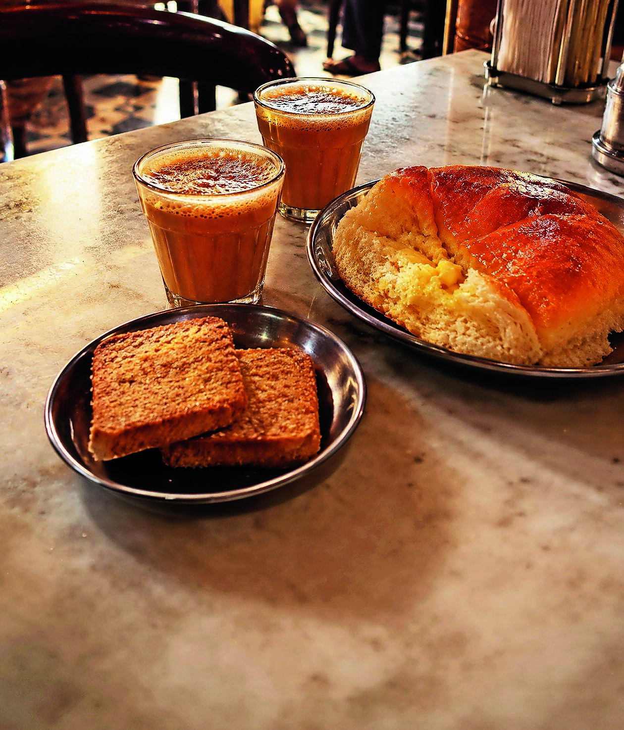 Chai Bun Maska breakfast