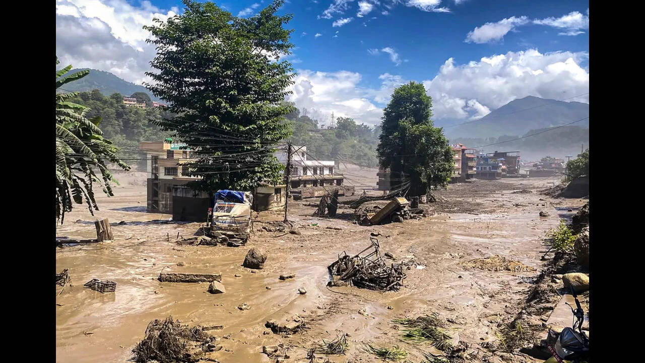 Villages washed away.