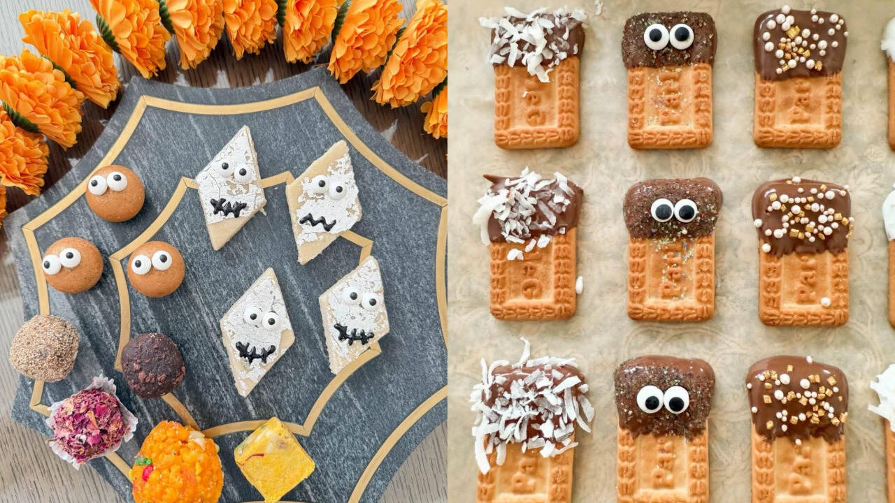 Diwali mithai gets a spooky makeover, with googly-eyed treats bringing a playful touch  (Pics: @sincerelyunnati)