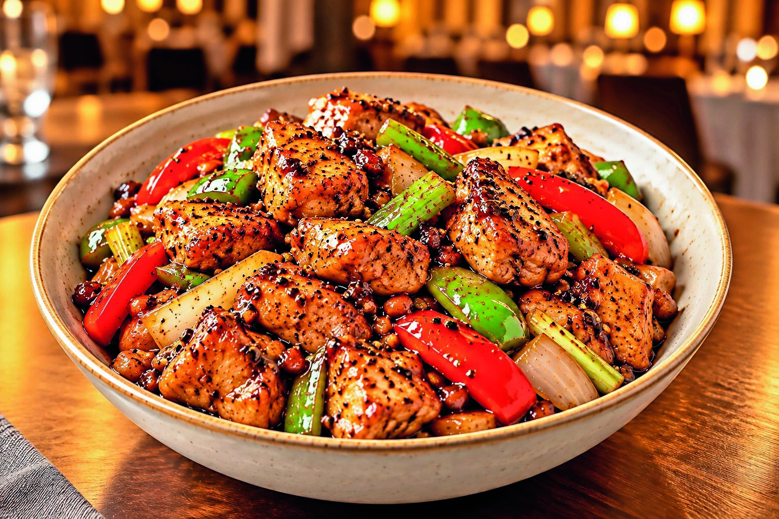 Black pepper chicken/tofu recipe Pepper Chicken