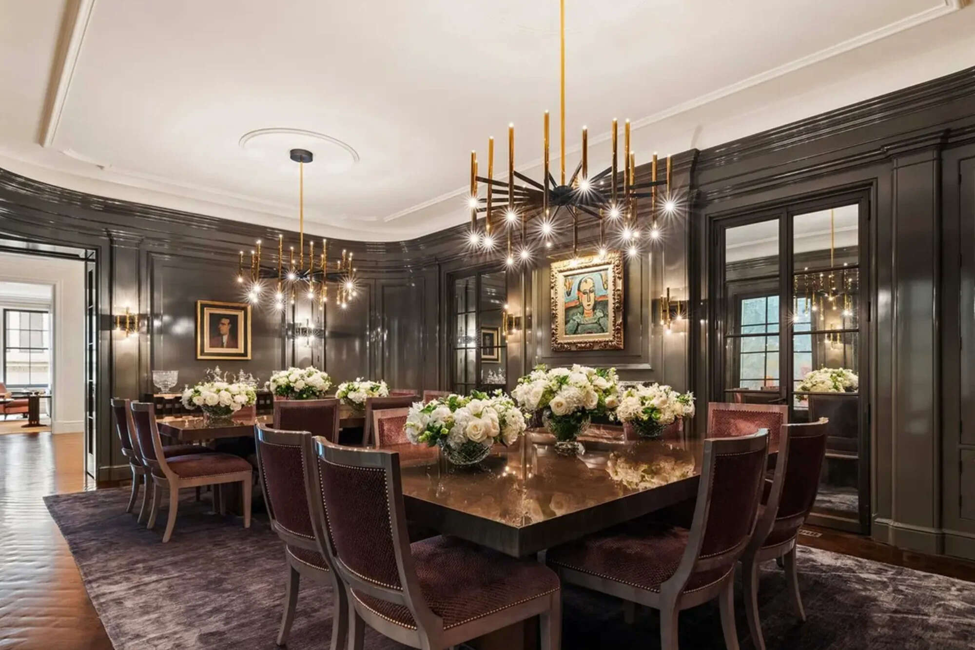 The dining room