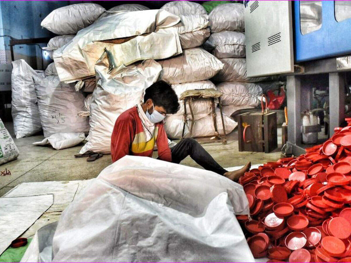 Manufacturing units in Delhi open with full Covid protocols. TOI: Anindya Chattopadhyay