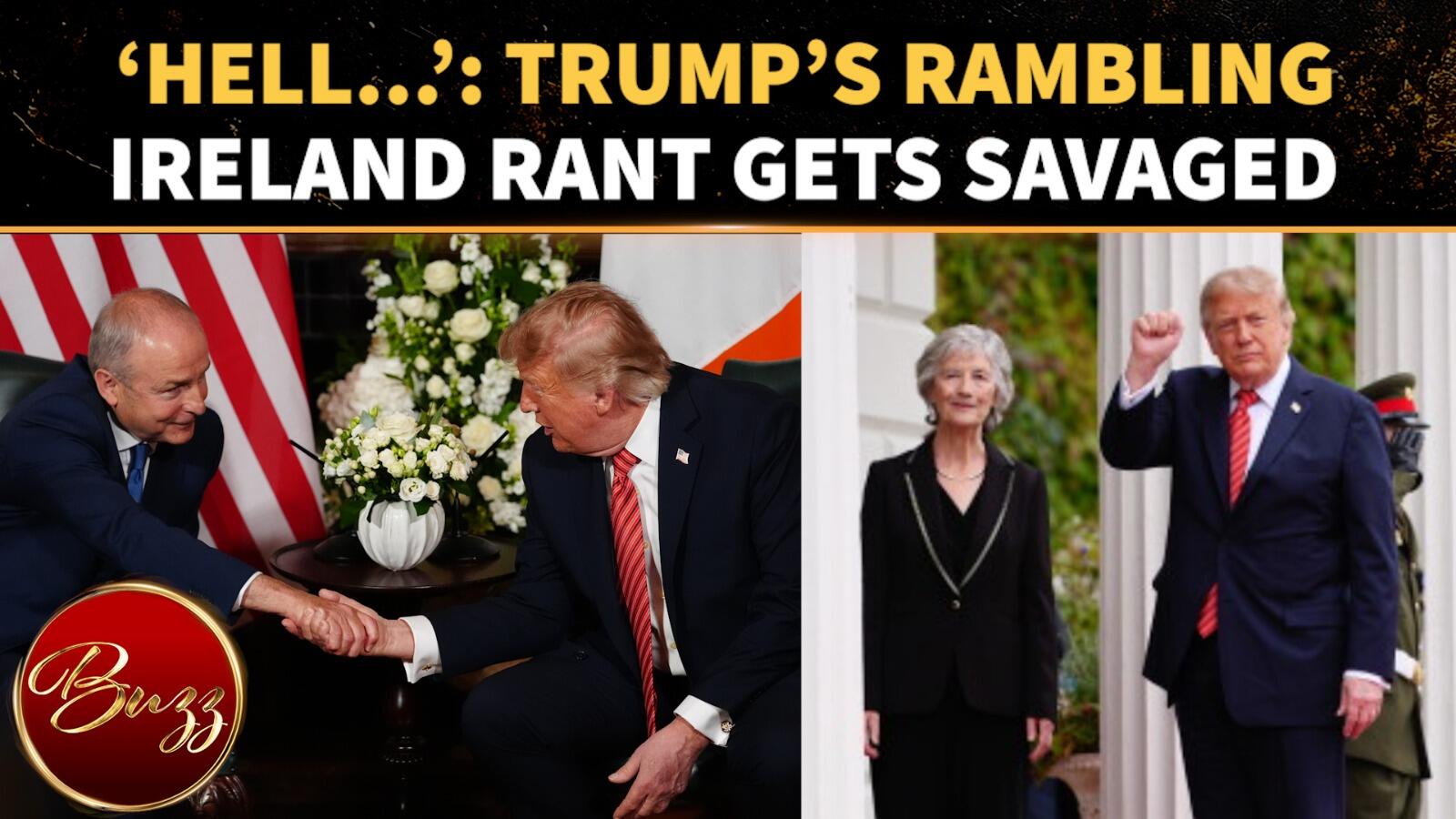 Trump’s Ireland Speech Goes OFF THE RAILS As Critics Slam ‘Incoherent’ Rant