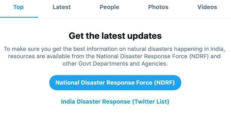 Twitter launches dedicated search prompt for disaster relief and awareness efforts 1