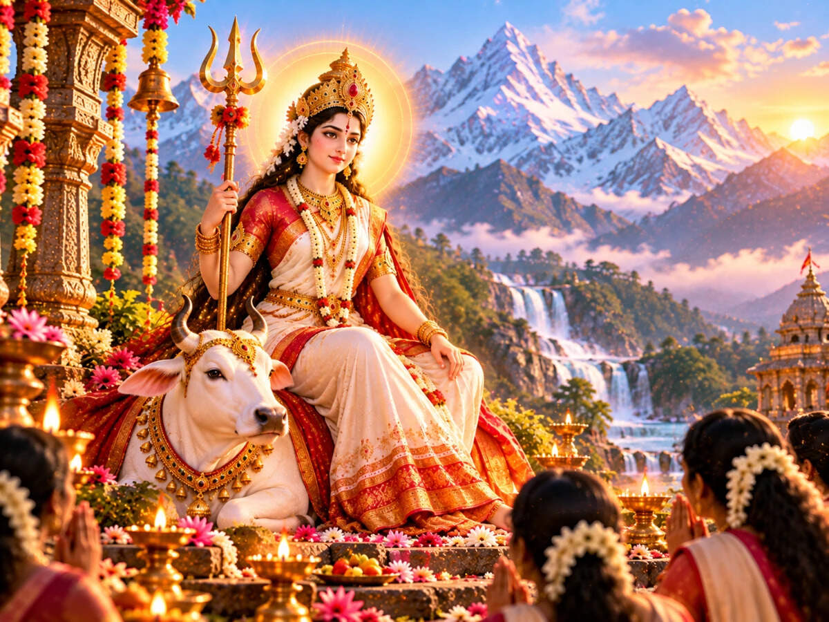 The Traditional Form of Goddess Shailputri