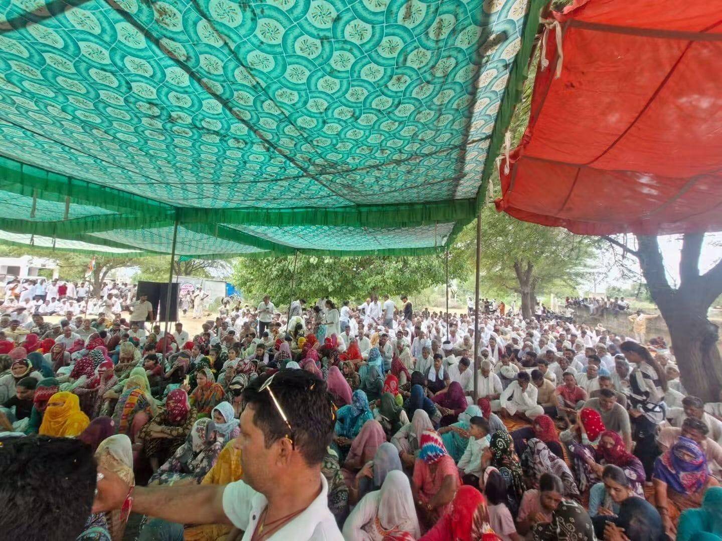 Farmers protest against the proposed Hansiyawas reservoir project in Churu (4).jpeg
