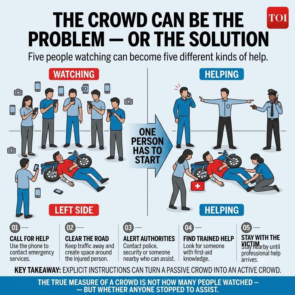 Focusing on helping instead of recording could prevent tragic outcomes for victims.