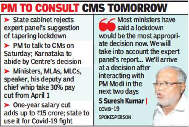 Karnataka Lockdown News Karnataka Favours Total Lockdown Across All Districts Till April 30 Bengaluru News Times Of India