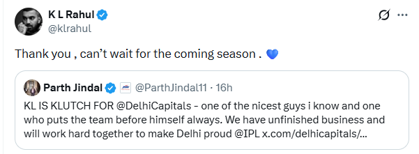 KL Rahul post<br>
