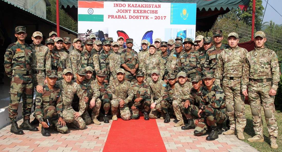 Indo-Kazakhstan joint training exercise Prabal Dostyk – 2017 commences today