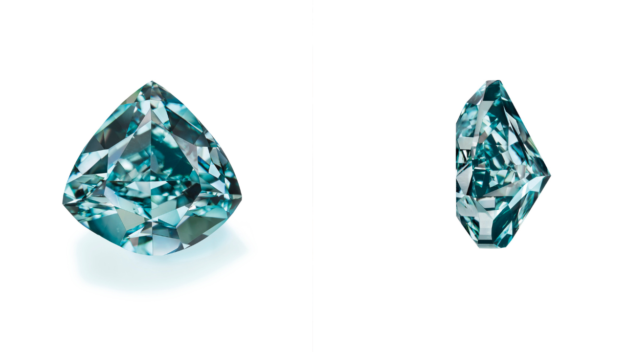 In 2014, the 5.5-carat Ocean Dream sold for about $8.5 million; in May 2026 the same blue-green diamond, the largest of its kind known, sold at Christie’s Geneva for $17.3 million, roughly double