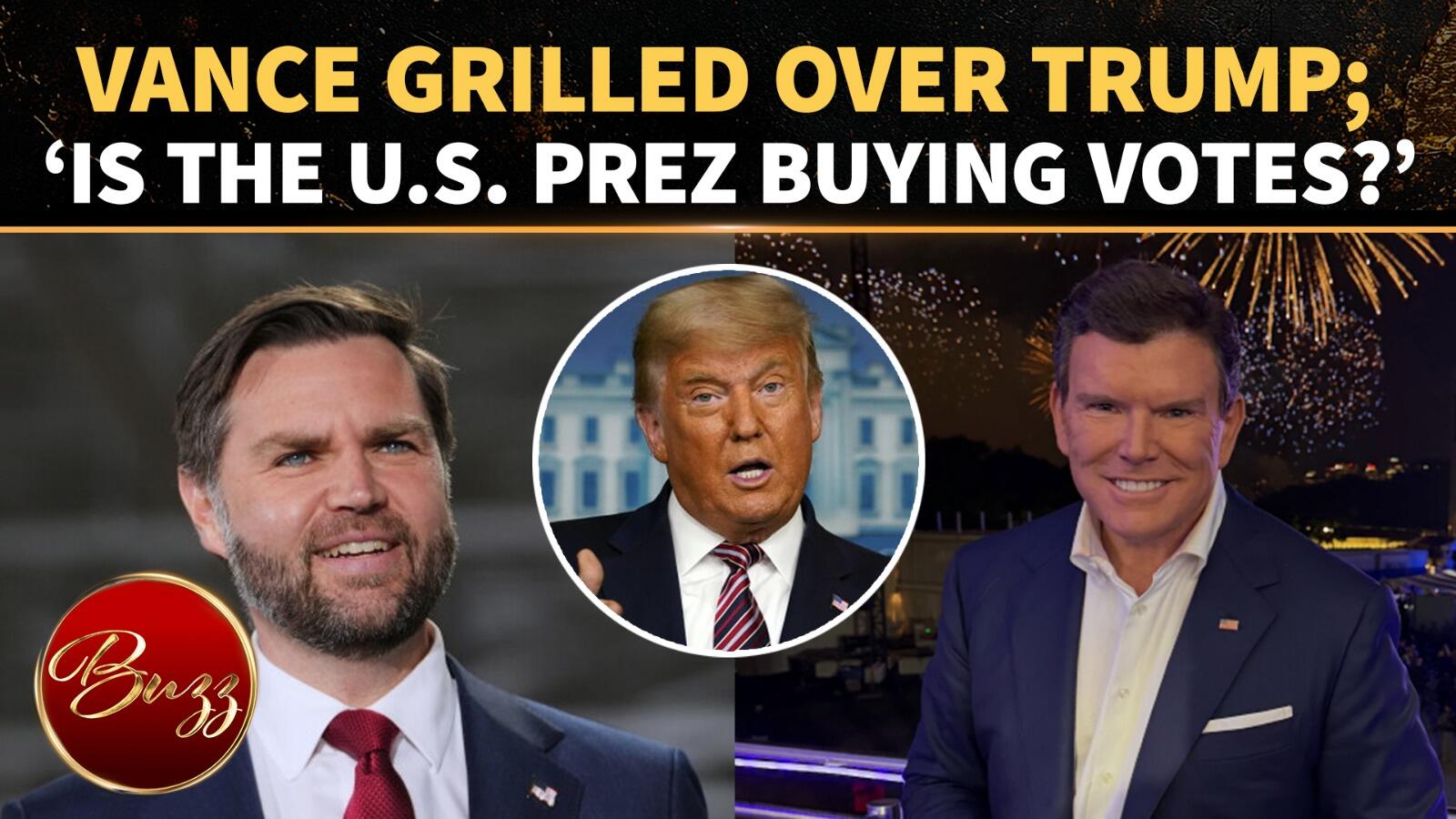 Vance DEFENDS Trump’s $5,000 “Dividend” as Bret Baier Raises Explosive Vote-Buying Claim