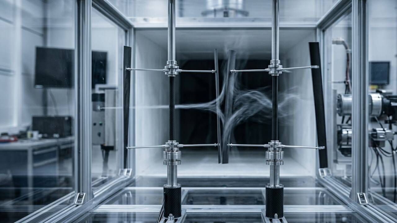 Wind Tunnel Experiment 2020: Paired turbines boost…