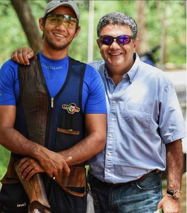 Kynan Chenai with his father Darius