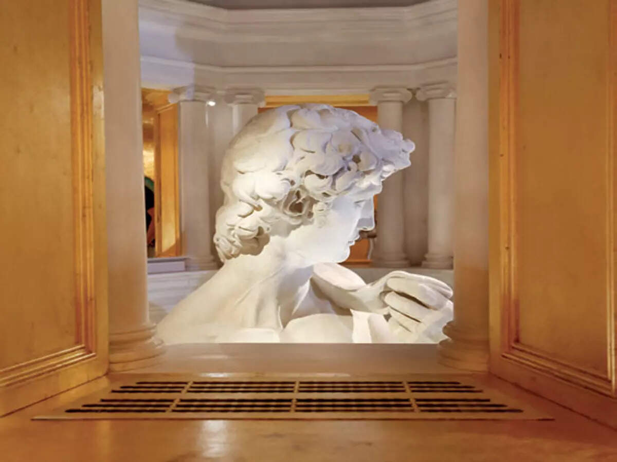 david Up close with Michelangelo’s David in Dubai... just the face