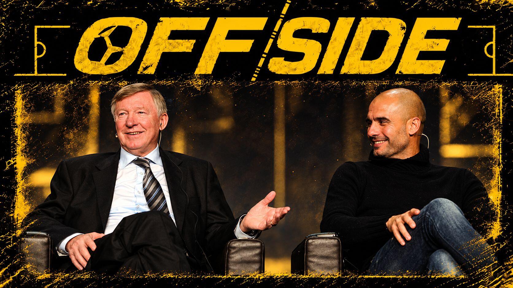 Pep Guardiola and Sir Alex Ferguson