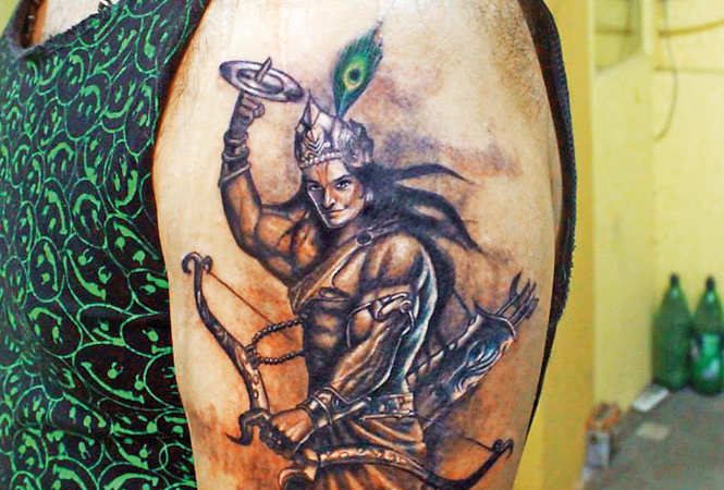 Krishna S Flute Feather A Hit Among Delhi S Tattoo Lovers Delhi News Times Of India