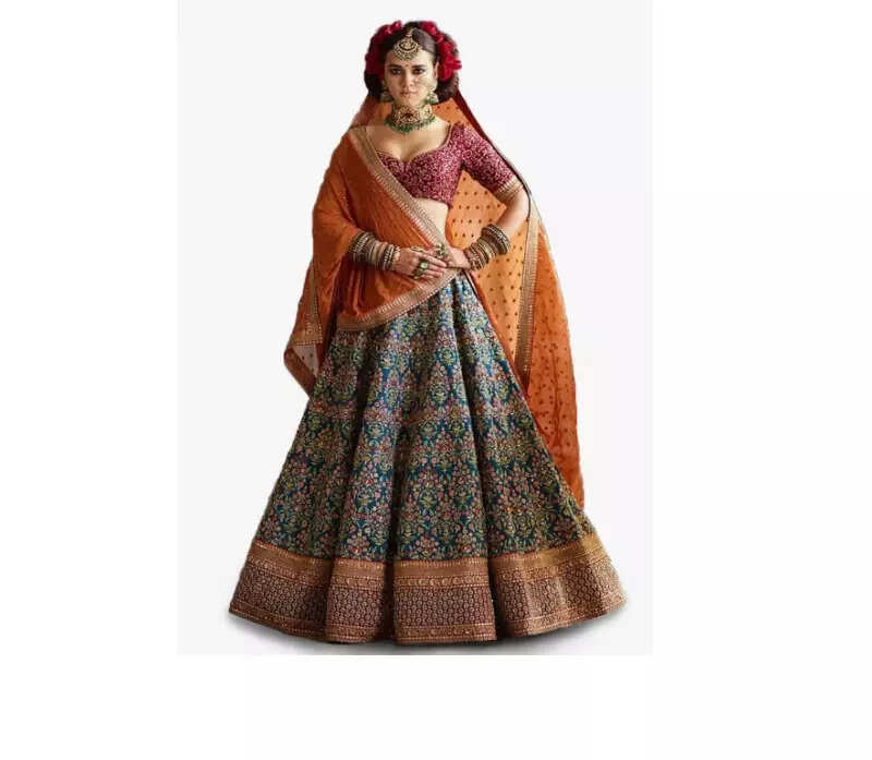 Zeel Clothing Women's Faux Silk Semi stitched Lehenga Choli