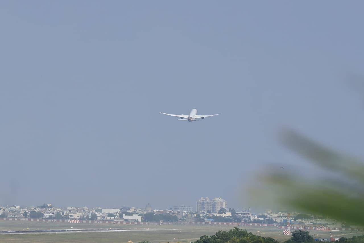 An Air India flight from Frankfurt to Delhi, which was diverted to Jaipur on Wednesday after a hijack alert was received, landed in Delhi after a five hour delay, with the same crew after security (.jpeg