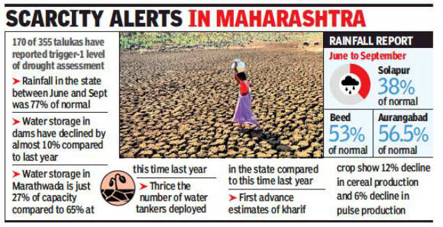 Half of Maharashtra reports deficient rainfall, triggering drought fear ...