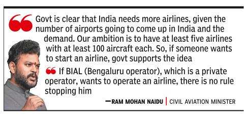 No rule stops airport cos from having airlines: Govt