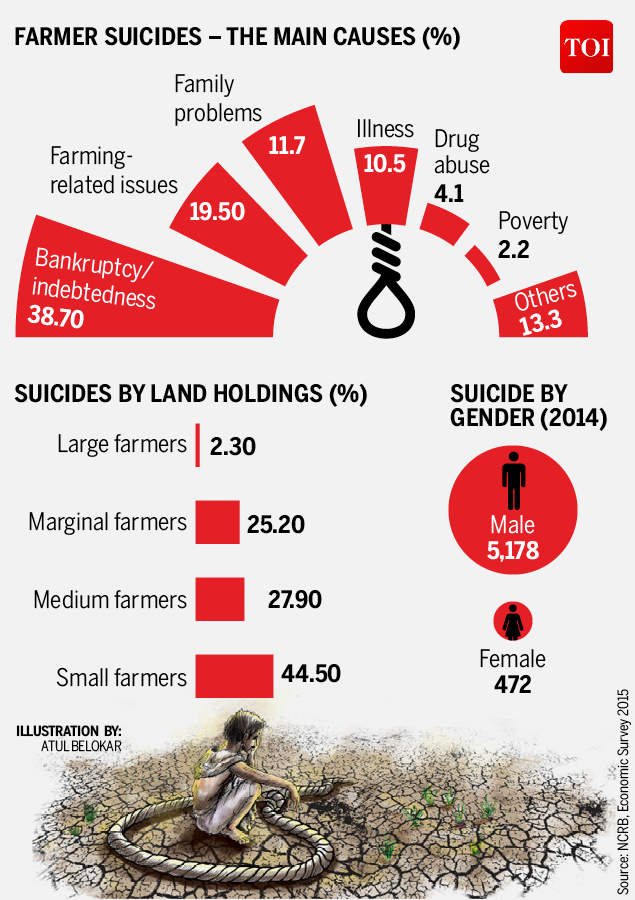 Infographic Debt Main Cause For Over 12 000 Farmer Suicides Since 2013