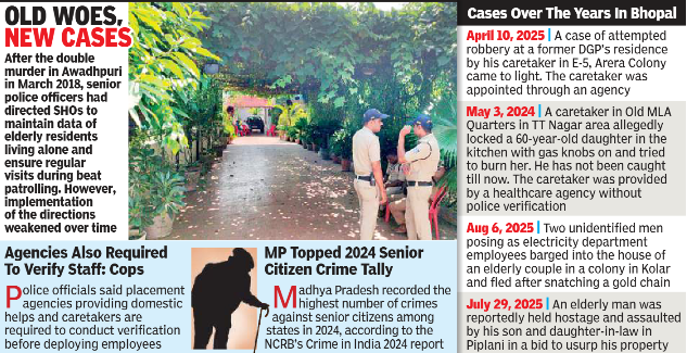 Wife locked in bedroom, leaking gas, missing caretaker: Ex-IAS officer Rakesh Agrawal’s murder in Bhopal home gets murkier