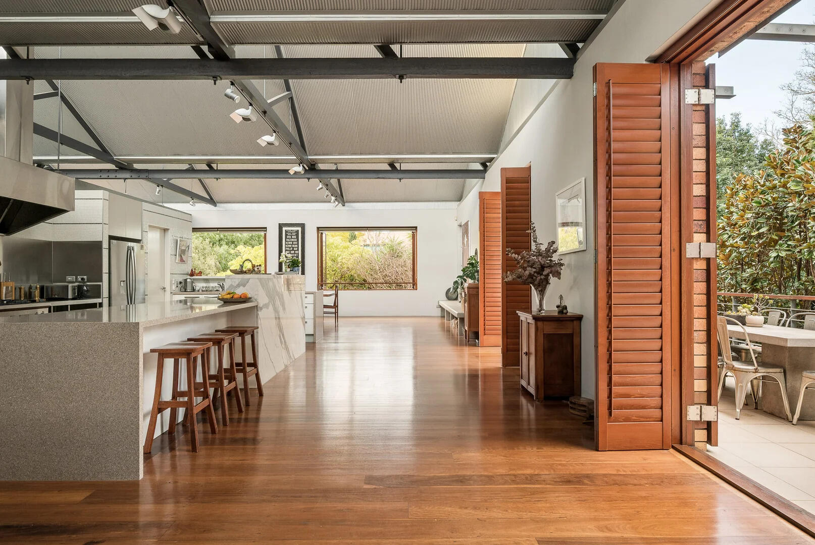 Inside the house