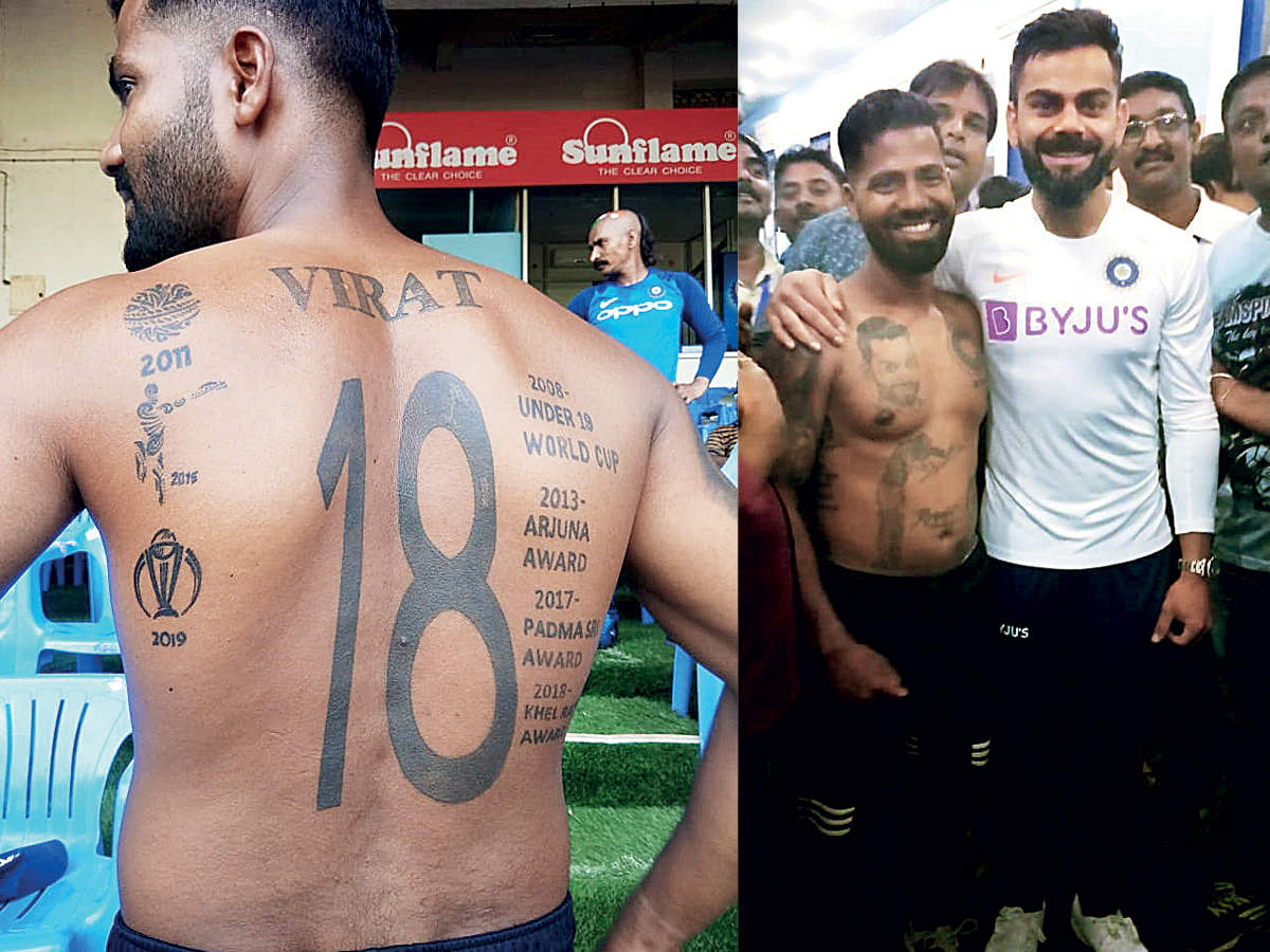 IPL 2023 Virat Kohli Spotted With A New Tattoo On His Arm Ahead Of IPL 2023