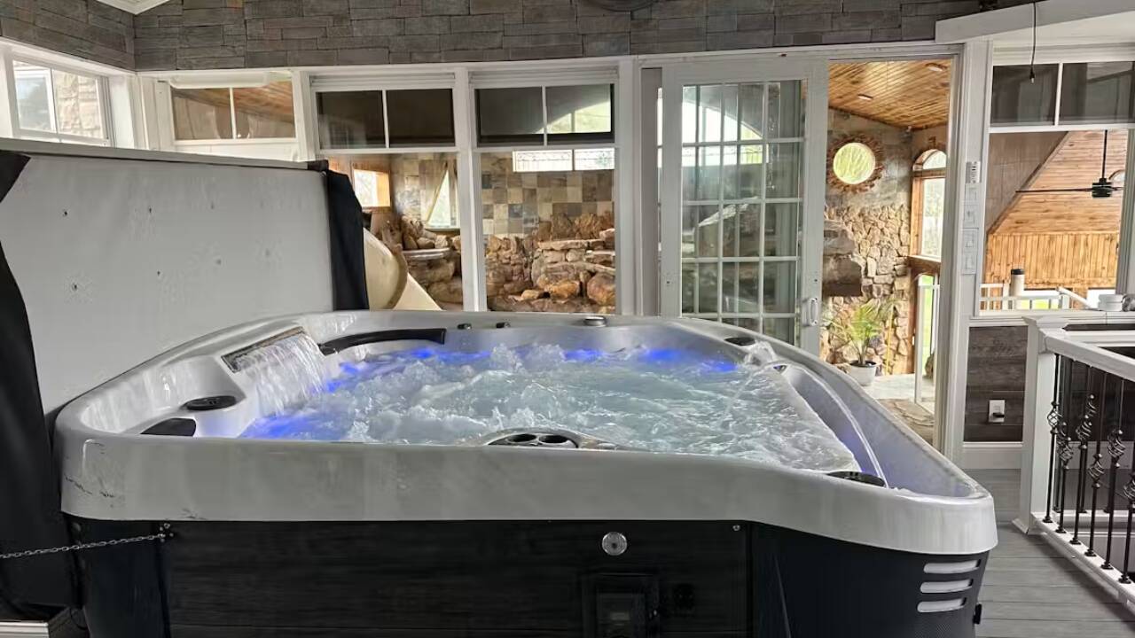 The heated pool