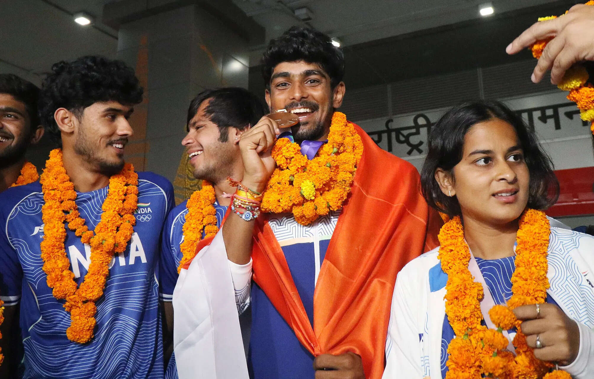 New Delhi, Sep 24 (ANI): Indian athlete Jay Meena, winner of the Bronze Medal in...