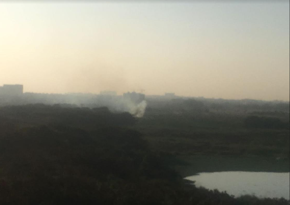 Bellandur lake fire Bellandur Lake catches fire for second time in