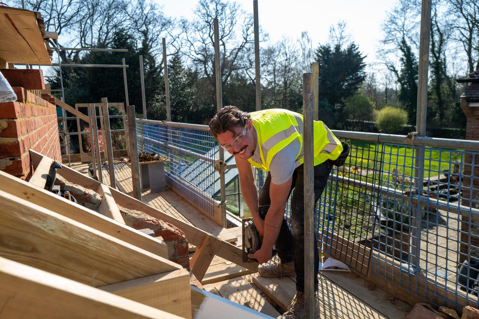 The 21-year-old carpenter says his hands-on trade gives him peace of mind in the AI era.