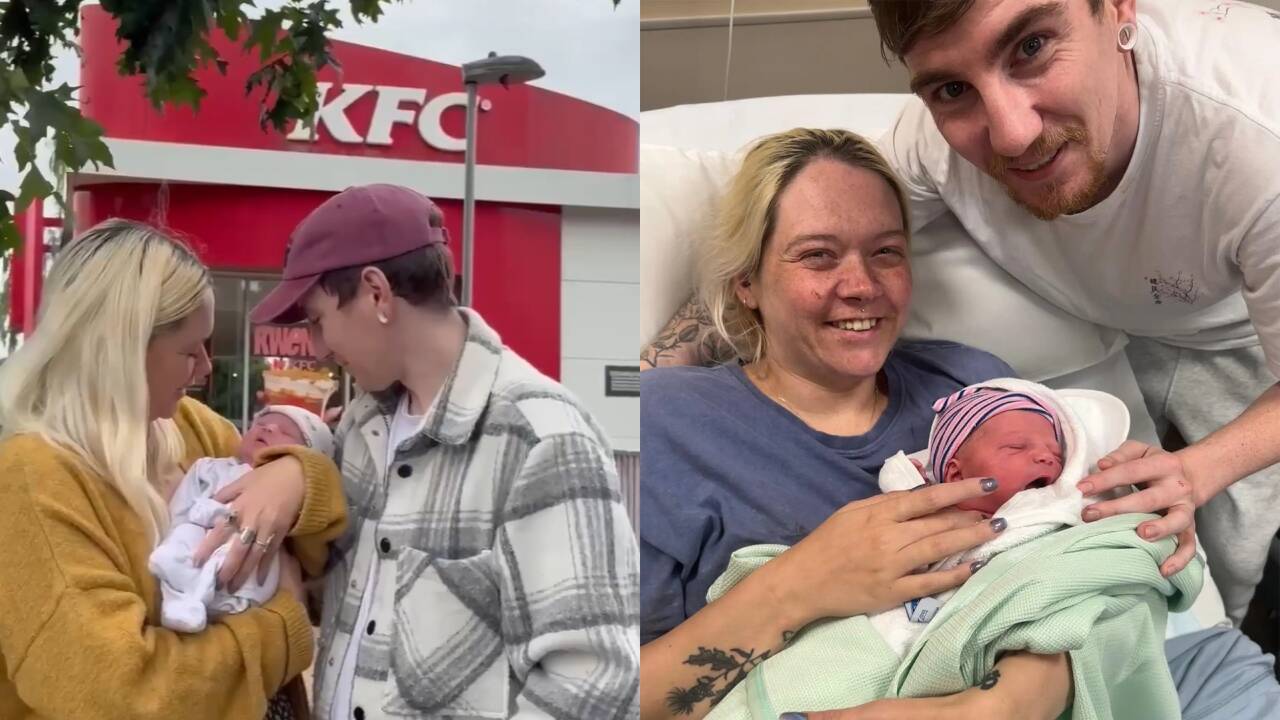 Hospital sent her home, then she gave birth in a KFC car park