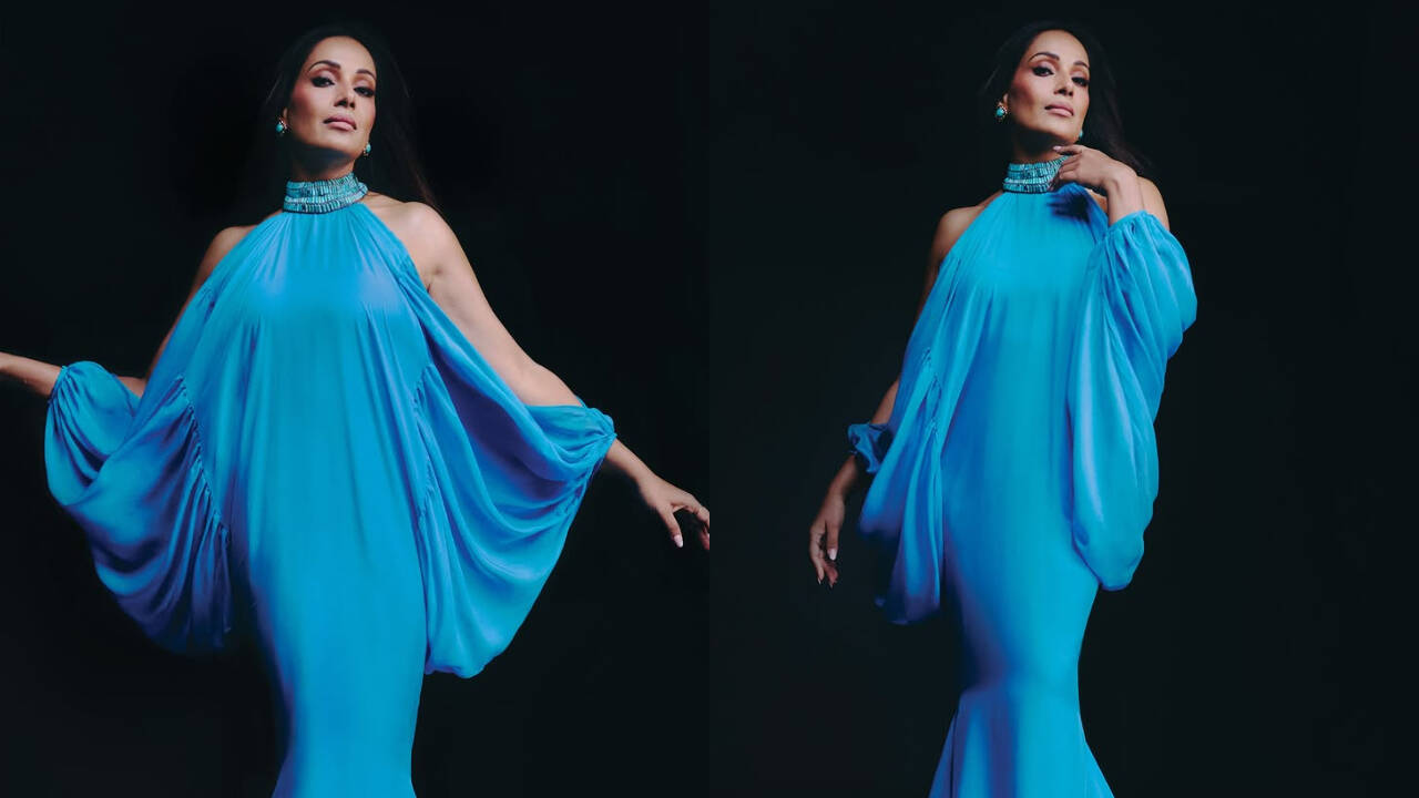 bipasha blue dress