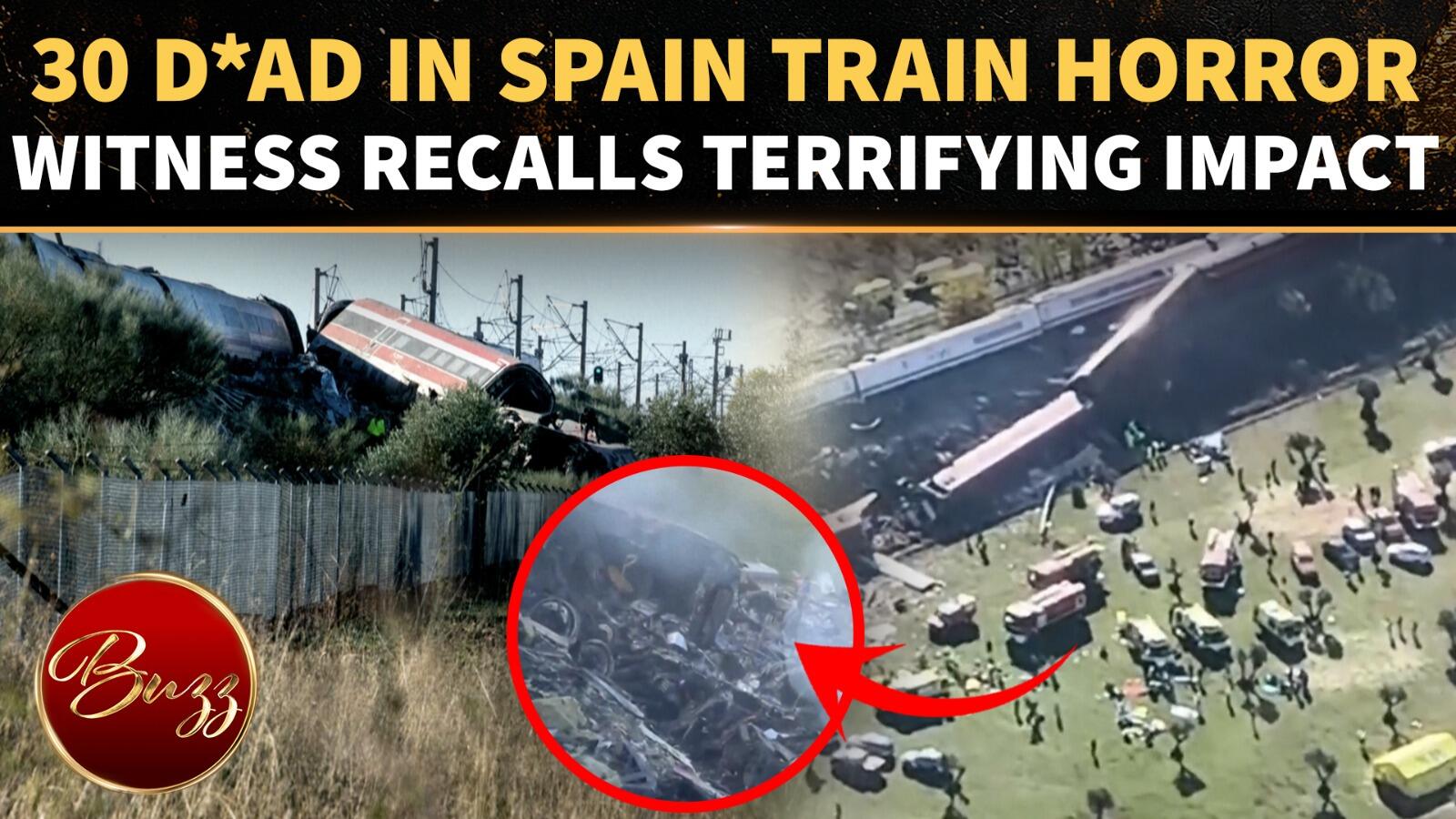 ‘A MASSIVE Roar’: Spain Train Crash Kills 30 as Passenger Recounts Terrifying Moments