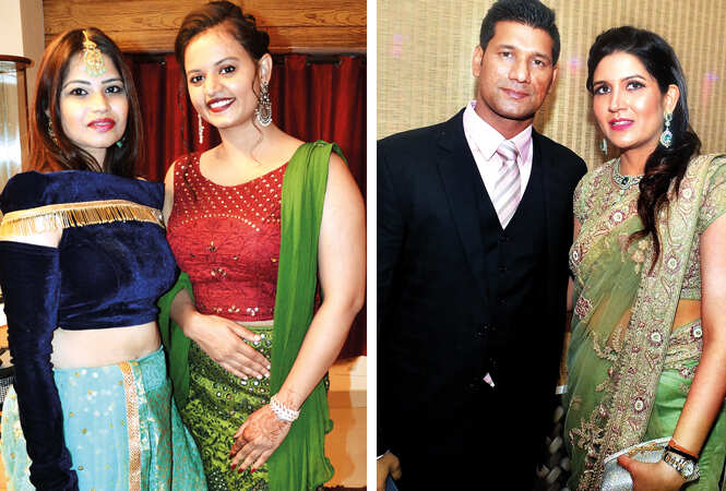 (L) Swati Mrinal and Natasha Sharma (R) Sudeep and Shruti Chaudhary (BCCL/ IB Singh)