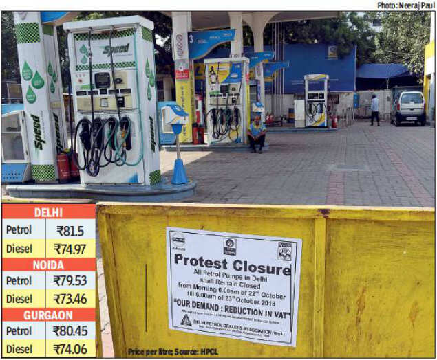 delhi petrol pump strike Manic Monday Delhiites caught off guard as