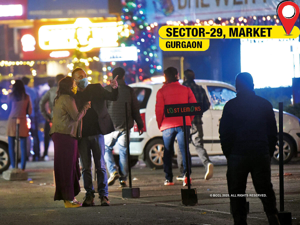 A visit to the Sector 29 market in Gurgaon will have you transported to the pre-COVID days