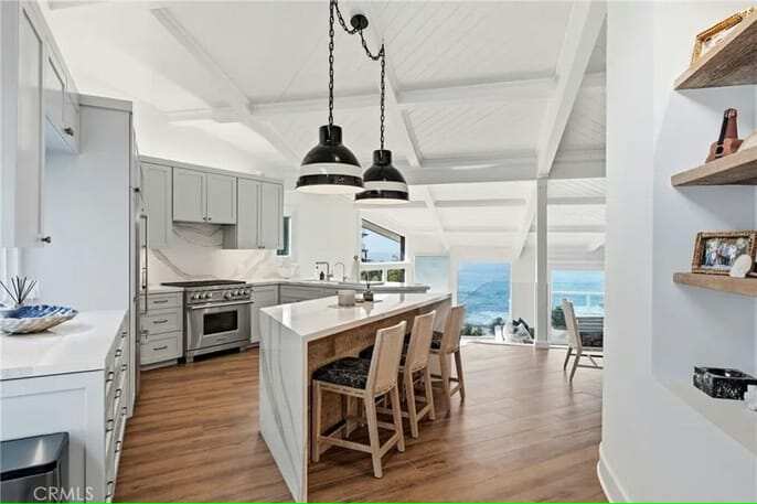 Built in 1976, Diane Keaton bought and transformed this Laguna Beach property before selling it in 2022.