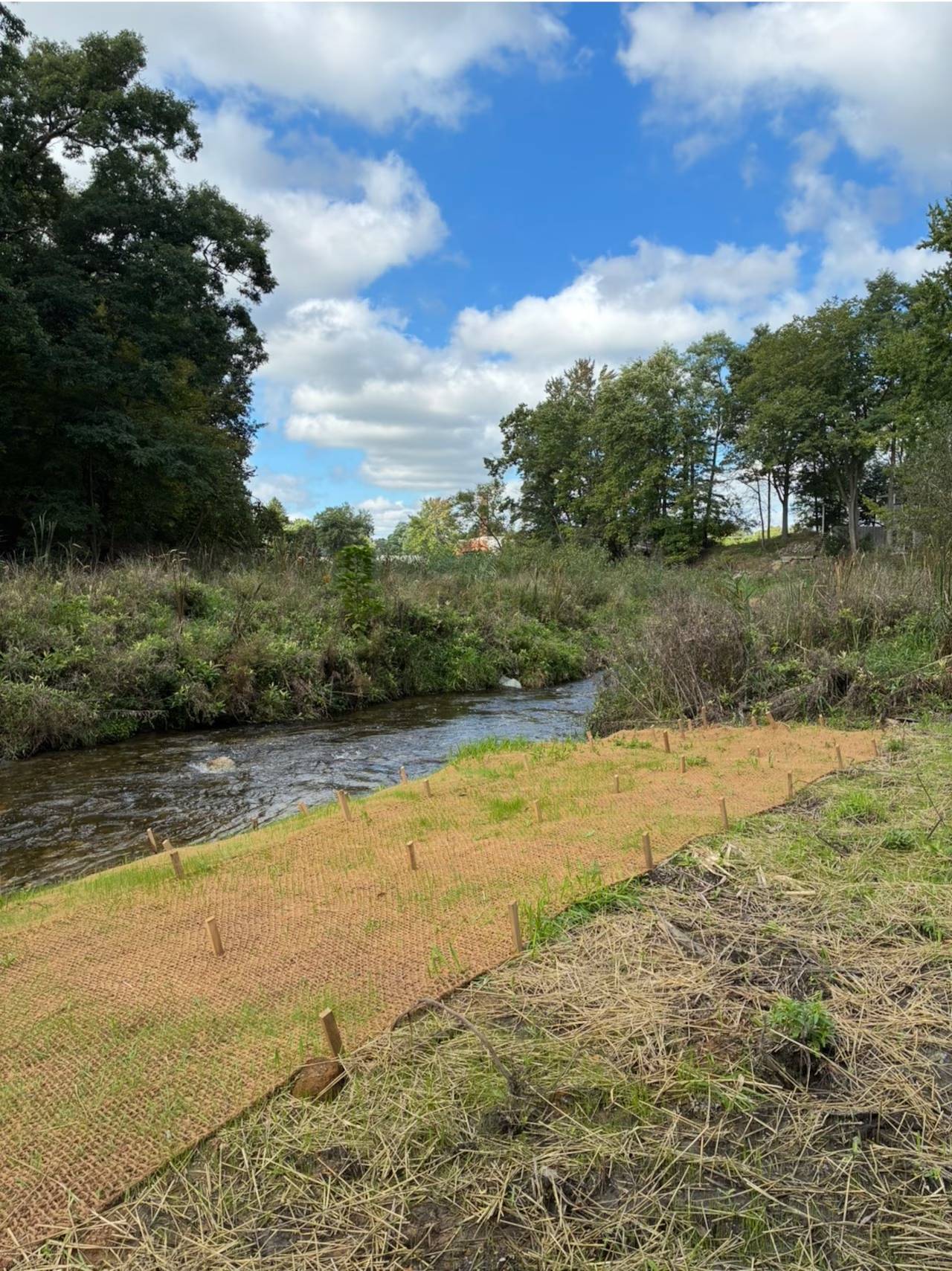 A $2 million project redirected water from the high-risk Brooklyn Dam into a newly shaped river channel.