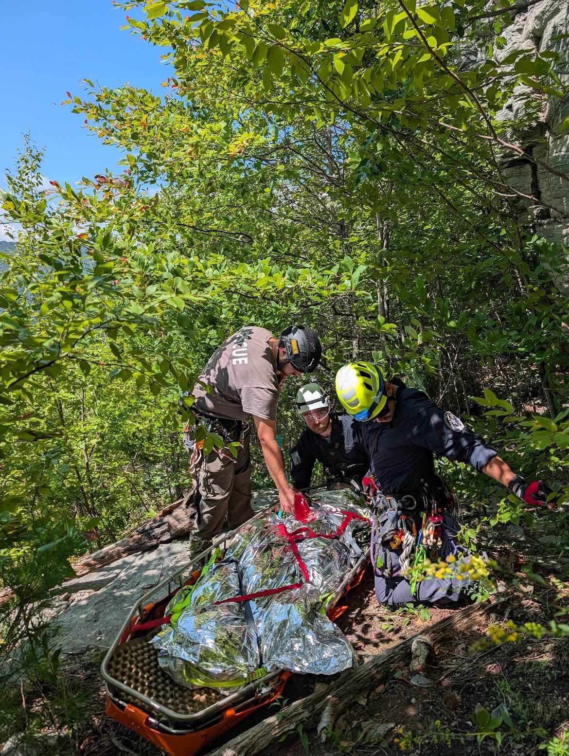 A Burke Rescue volunteer ran 1.5 miles carrying critical whole blood to the patient