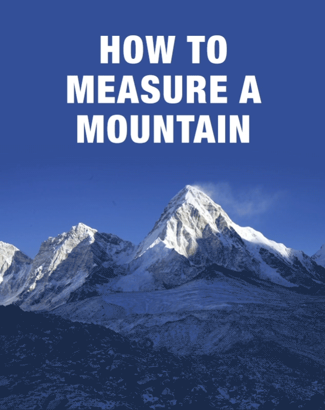 How to measure a mountain | India News - Times of India