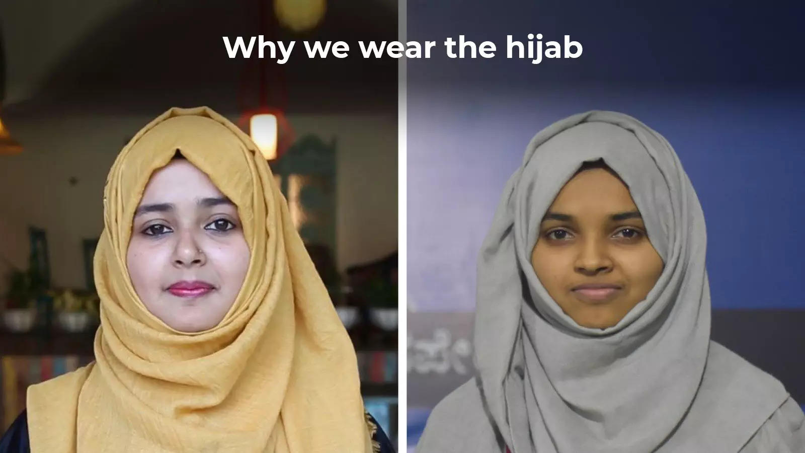 wear hijab': Two young Muslim women ...