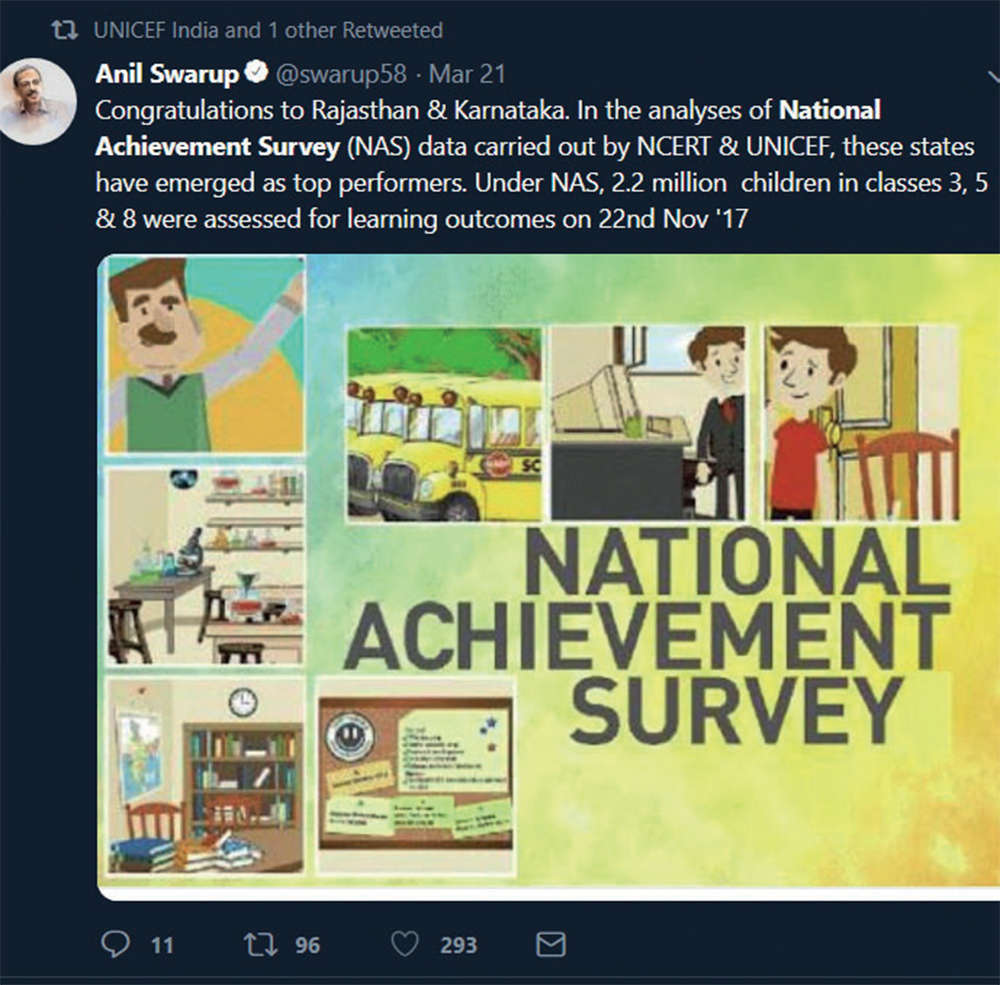 National Achievement Survey Karnataka wants NAS ’17 results to be revealed