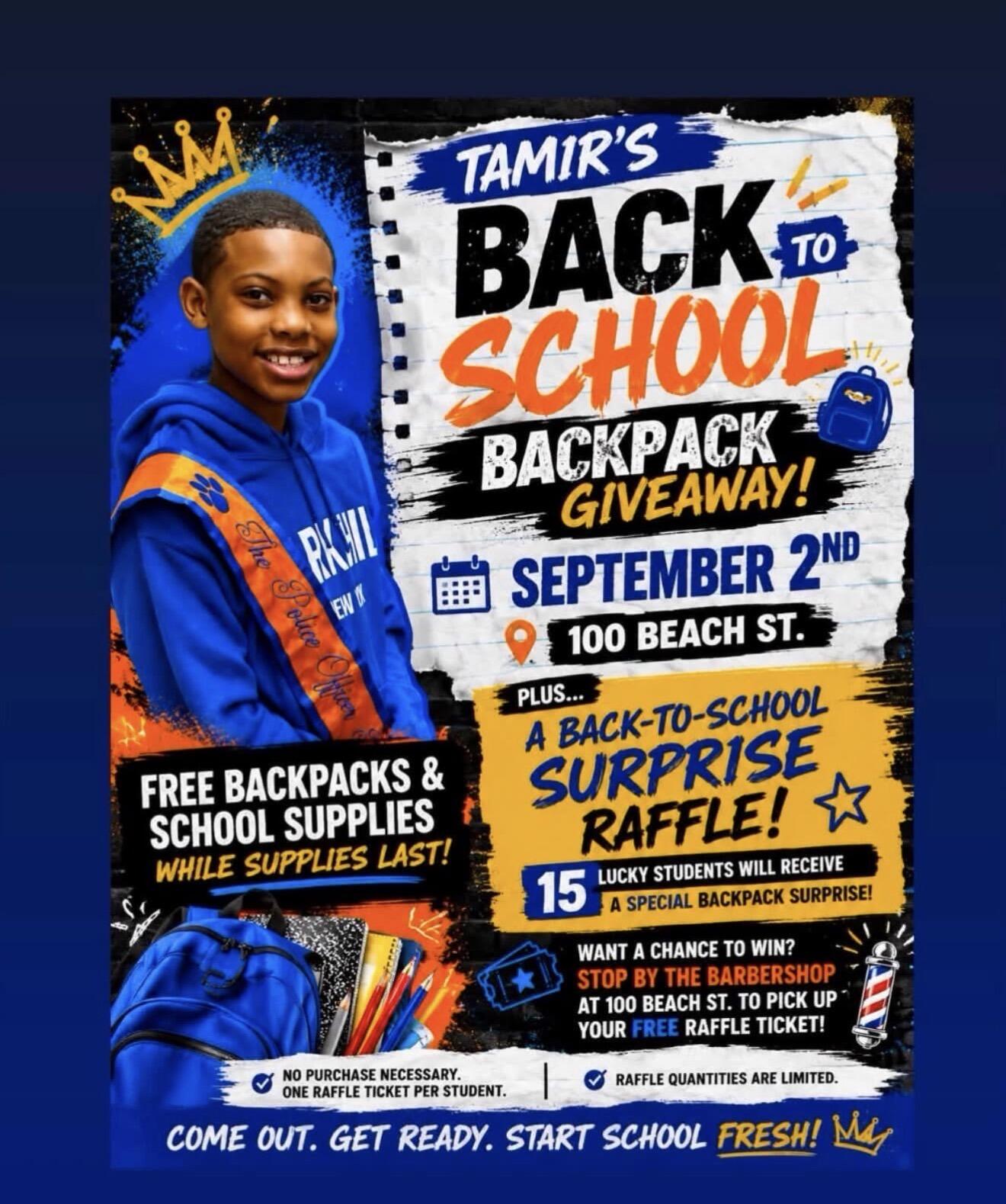 From selling drinks at basketball games to giving back, Tamir Lewis is helping local kids start school prepared.