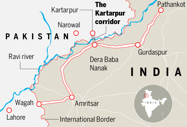 Dera Baba Nanak Map Kartarpur Corridor Has Served Politicians More Than Devotees | India News -  Times Of India