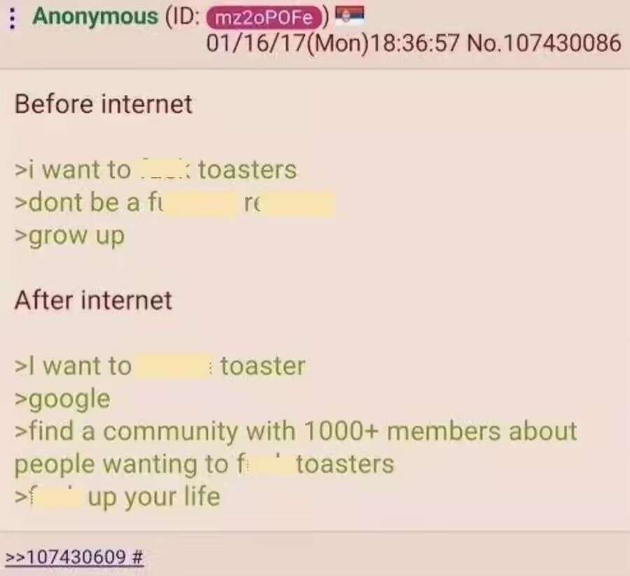 Toaster F*** Syndrome