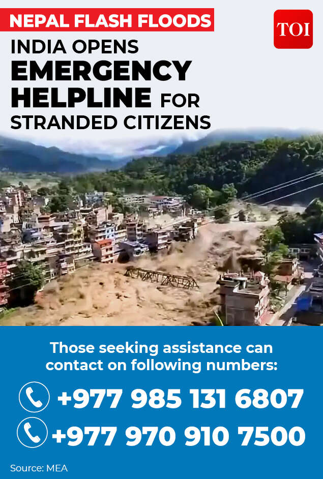 Nepal floods helpline