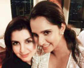 Tabu gets biryani, Sania posts selfies